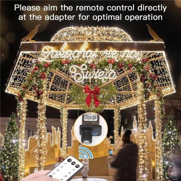 Led String Lights, 33FT 100 Led Fairy Lights Plug in, Christmas Lights - Picture 5 of 7